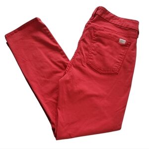 JEN7 Cropped Skinny Red Pants